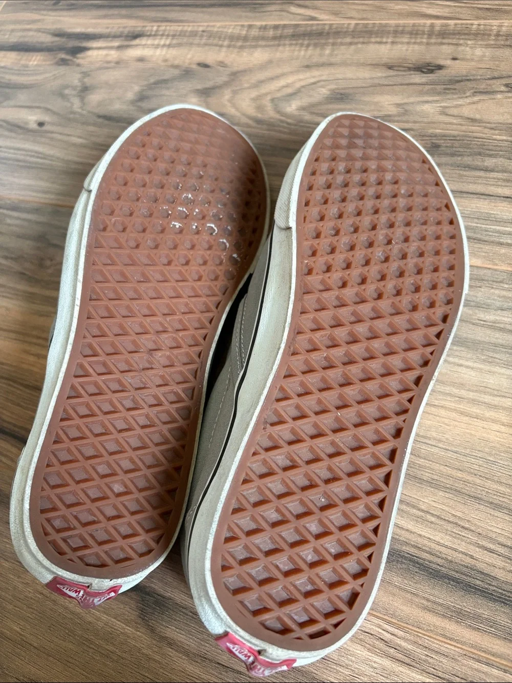 Vans Gray Canvas Classic Slip-On Loafers